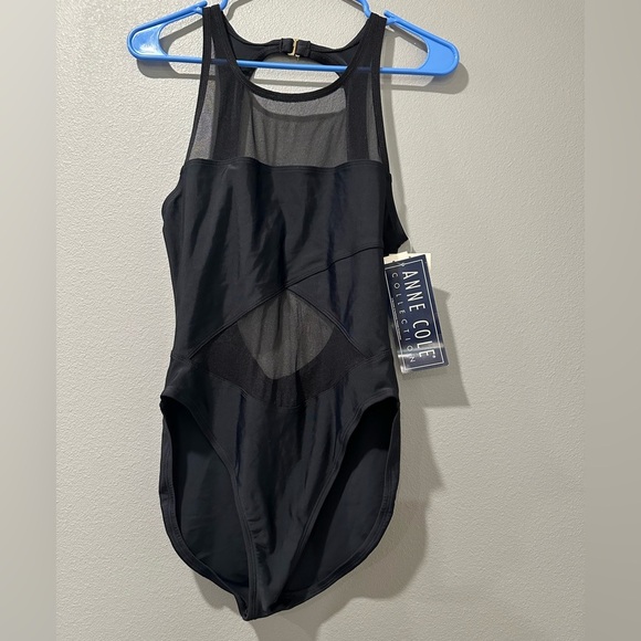 ANNE COLE ‼️NEW‼️ Elegant Black One-Piece Swimsuit - Picture 2 of 9